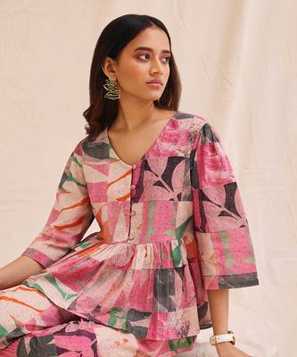 Pink jungle fever co ord set 3