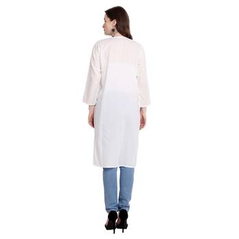 Lucknowi chikankari cotton kurti 2