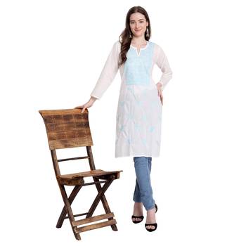 Lucknowi chikankari cotton kurti 3