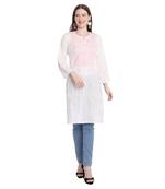 Lucknowi chikankari cotton kurti