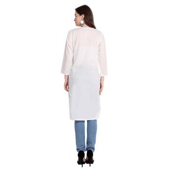 Lucknowi chikankari cotton kurti 2