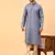 Tabard Blue Cotton Full Sleeves Regular fit Kurta Churidar Set