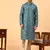 Tabard Green Cotton Full Sleeves Regular fit Kurta Churidar Set
