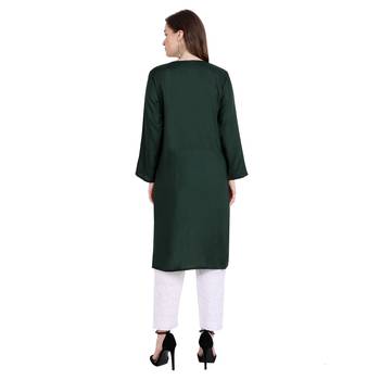 Lucknowi rayon chikankari kurta set 2
