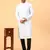 Tabard White Plain Full Sleeves Regular fit Kurta Churidar Set