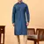 Tabard Blue Plain Full Sleeves Regular fit Kurta Churidar Set