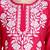 Lucknowi chanderi chikankari rose kurta set