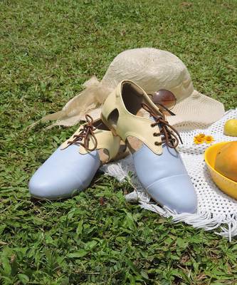 Lemon yellow and lilac aadhya footwear 2