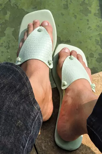 Pistachio texture pisa footwear