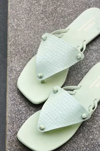 Pistachio texture pisa footwear