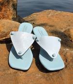 Sky blue texture akasa footwear