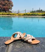 Beige sakhi footwear