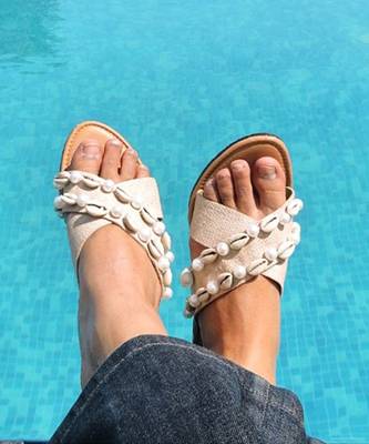 Beige sakhi footwear 3
