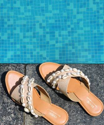 Beige sakhi footwear 5