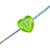 Letter ''t'' kids rakhi fancy colorful heart shape alphabet beads with colorful thread for brother