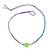 Letter ''t'' kids rakhi fancy colorful heart shape alphabet beads with colorful thread for brother