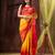 Pure linen bengal handloom  jamdani work saree