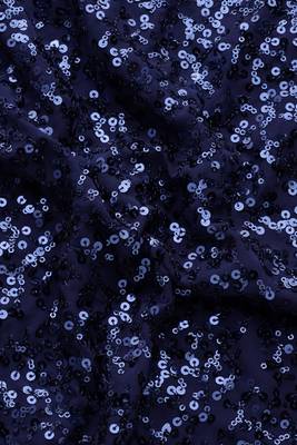 BLUSH BLUE THREAD AND MULTIPLE SEQUINS EMBROIDERED GEORGETTE DESIGNER SAREE 4