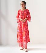 Faded rose hot pink kurta set