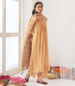 Yellow peony kurta set