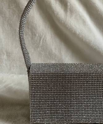 Grey shimmer bucket bag 3