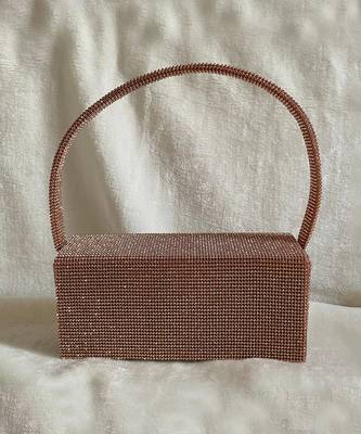 Gold shimmer bucket bag 1