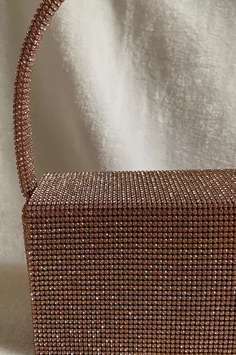 Gold shimmer bucket bag