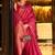 KORAMS DESIGN SILK COPPER ZARI WOVEN PINK TUSSAR DESIGN TRADITIONAL WEAR SILK SAREE WITH BLOUSE