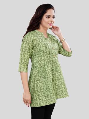 Saree swarg cotton blend printed short kurti 3