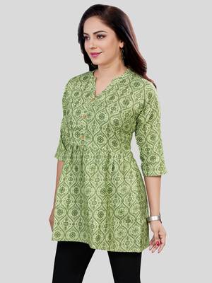 Saree swarg cotton blend printed short kurti 4