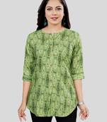 Saree swarg cotton blend printed short kurti