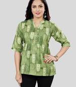 Saree swarg cotton blend printed short kurti