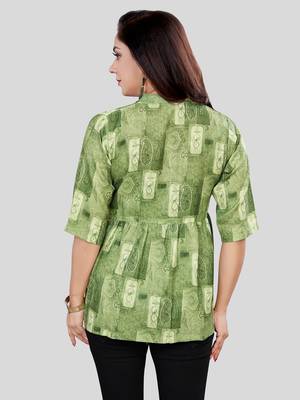  cotton blend printed short kurti 2
