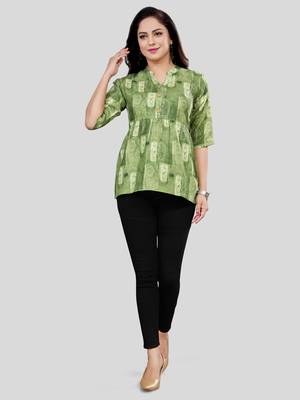  cotton blend printed short kurti 5