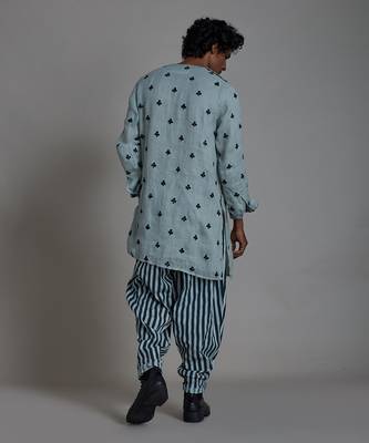 Blue taash stripe balloon pant 4