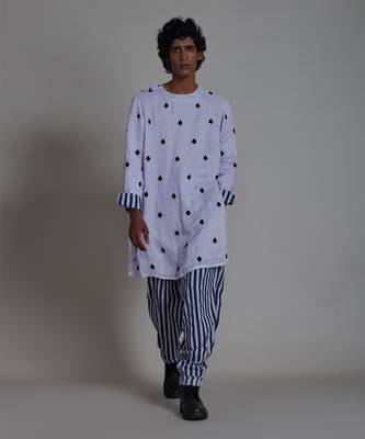 Lavender taash stripe balloon pant 5