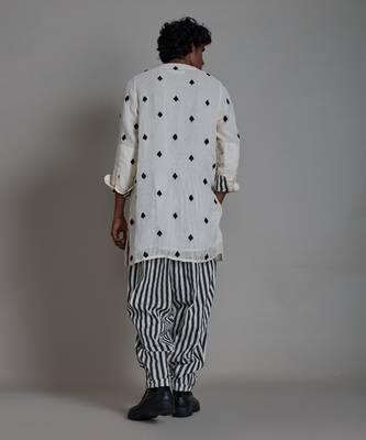 Oatmeal taash stripe balloon pant 4