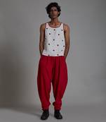 Red taash balloon pant