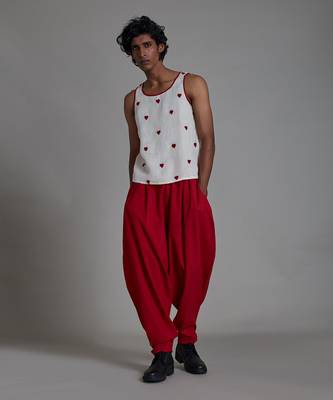 Red taash balloon pant 2