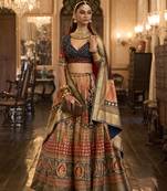 Sequins Red Colour Rajwadi silk vlend Readymade Lehenga Choli