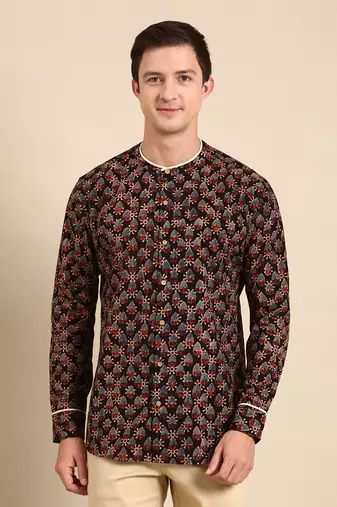 Black cotton shirt
