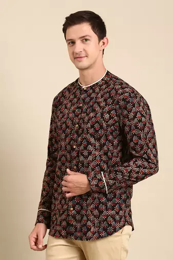 Black cotton shirt