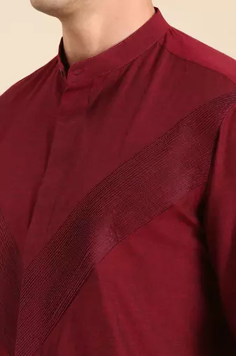 Maroon malai cotton shirt