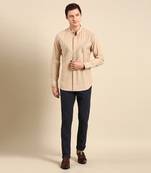 Beige malai cotton shirt