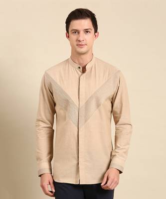 Beige malai cotton shirt 2