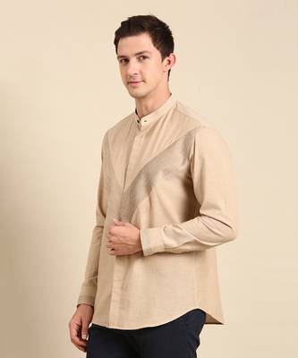 Beige malai cotton shirt 4