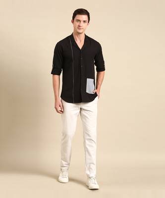 Black malai cotton shirt 1