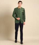 Bottle green kota chendari bandhgala