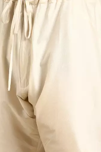 Yellow silk jaquard kurta set