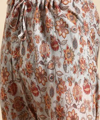 Silver grey silk muslin kurta set 5